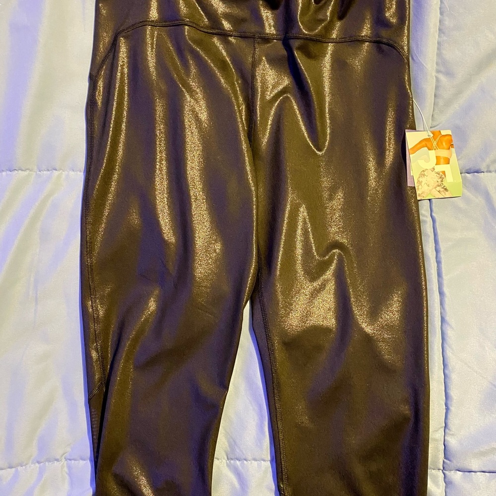 Shimmer Active Work Out Athletic Leggings Target - Picture 4 of 6
